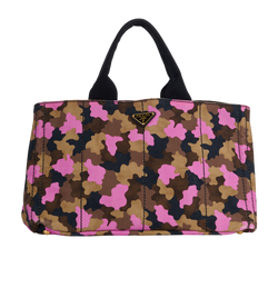 Canapa Tote, Canvas, Camo/Pink, 180, DB, AC, 3*